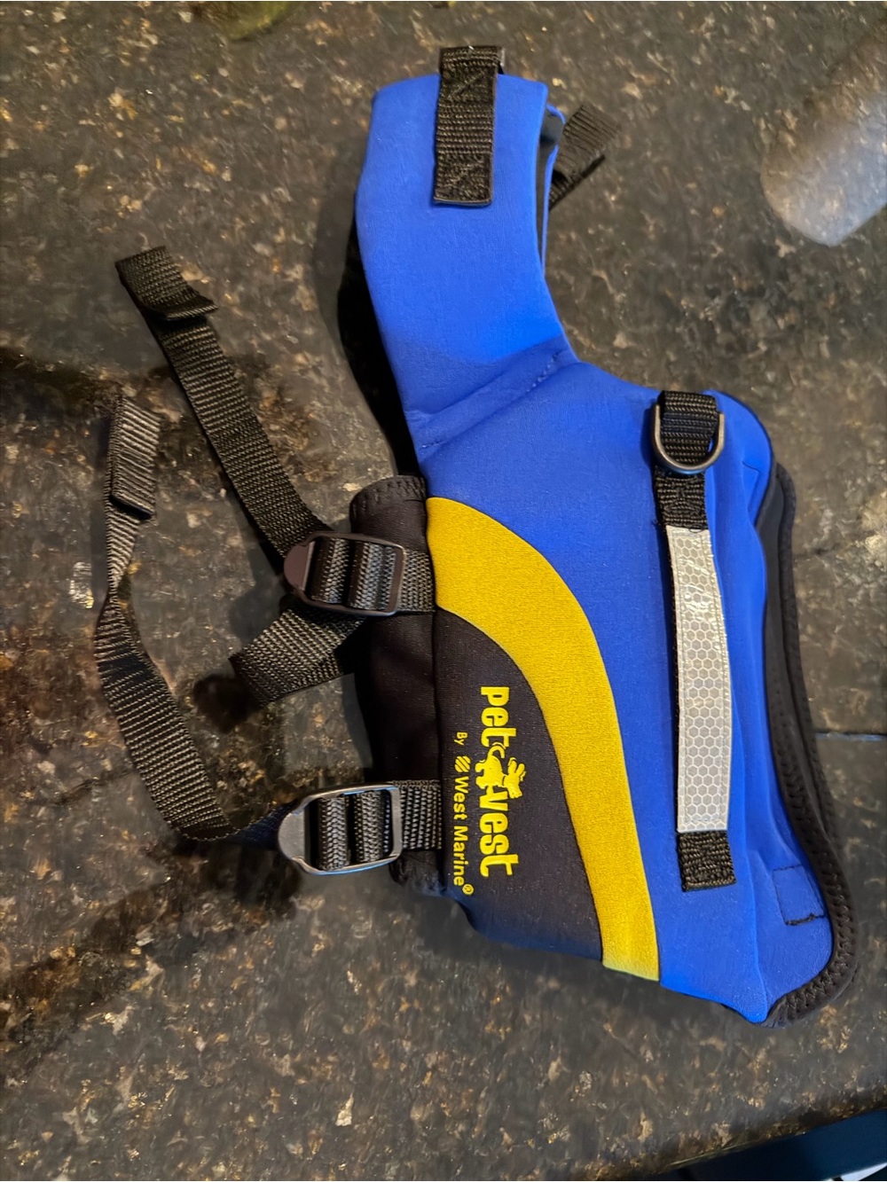 Petvest Blue & Yellow Swim Vest by West Marine
